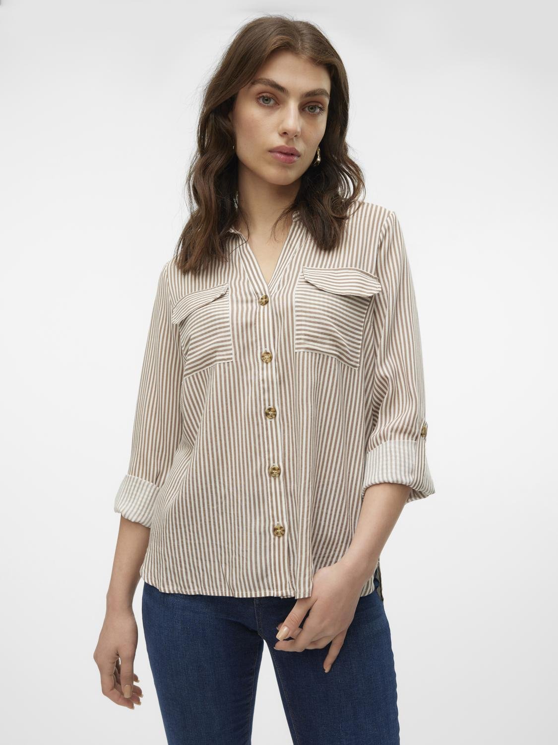 VMBUMPY Shirt - Brown Lentil - VERO MODA & VILA Bergvik